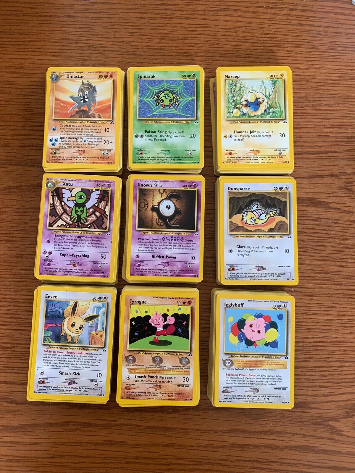 WOTC Vintage Pokemon Card Lot Only 1996-2002 Cards Included Base set-NEO